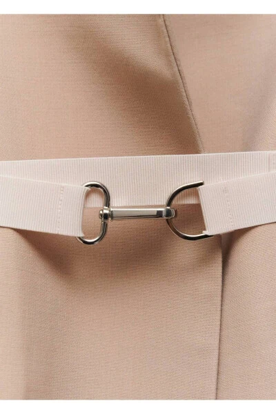 Belted, Structured Double-Breasted Coat - 5