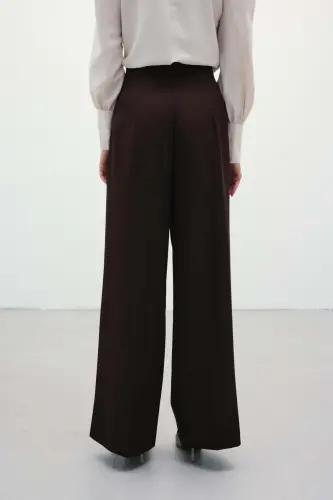 Belted Wide Leg Trousers - COFFEE-COFFEE - 6