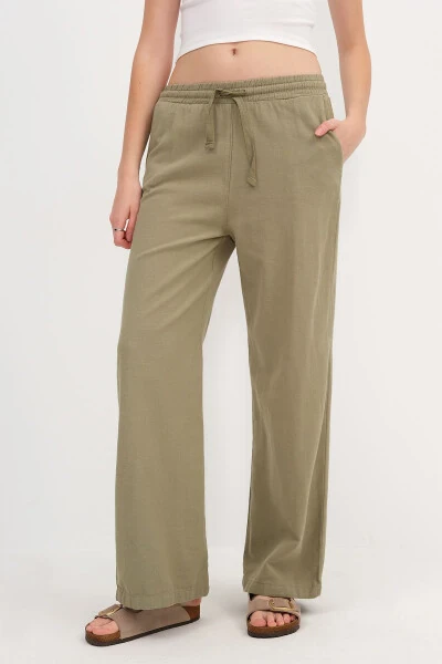 Belted Wide Leg Trousers PN5118-PNC - 2