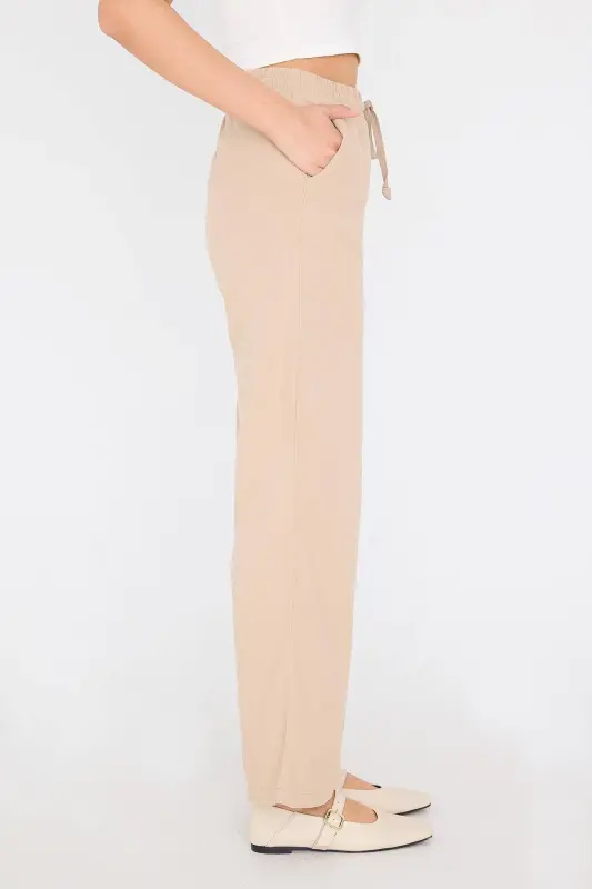 Belted Wide Leg Trousers PN5118-PNC-Vizon - 4