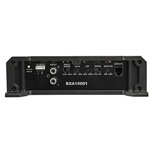 Belva BXA15001 1500W Peak BX-Series 2-OModazone Stable Class-A/B Monoblock Car Audio MOSFET Amplifier with Remote Subwoofer Level Control - 4