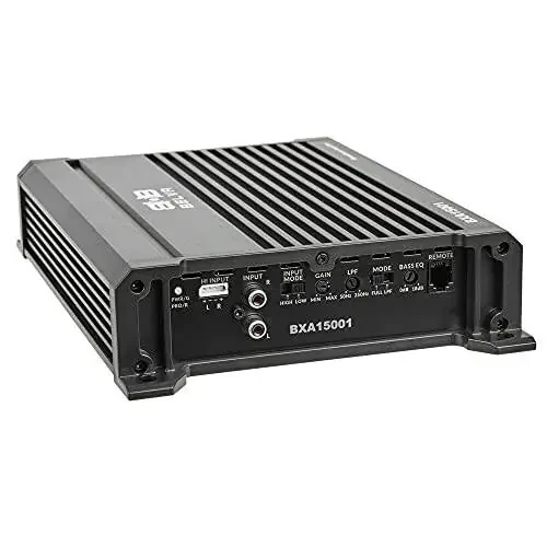 Belva BXA15001 1500W Peak BX-Series 2-OModazone Stable Class-A/B Monoblock Car Audio MOSFET Amplifier with Remote Subwoofer Level Control - 3
