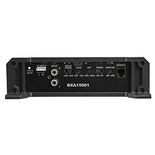 Belva BXA15001 1500W Peak BX-Series 2-OModazone Stable Class-A/B Monoblock Car Audio MOSFET Amplifier with Remote Subwoofer Level Control - 4