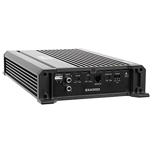 Belva BXA5002 500W Peak BX-Series 2-OModazone Barqaror Class-A/B 2-kanal Avtomobil Audio MOSFET Kuchaytirgich masofadan boshqariladigan subwoofer darajasi bilan - 6