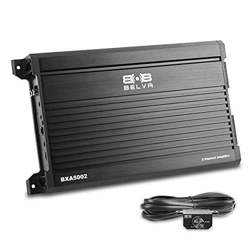 Belva BXA5002 500W Peak BX-Series 2-OModazone Stable Class-A/B 2-Channel Car Audio MOSFET Amplifier with Remote Subwoofer Level Control - 1