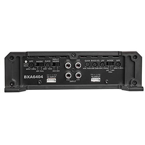 Belva BXA6404 640W Peak BX-Series 2-Ohm Stable Class-A/B 4-Channel Car Audio MOSFET Amplifier - 4