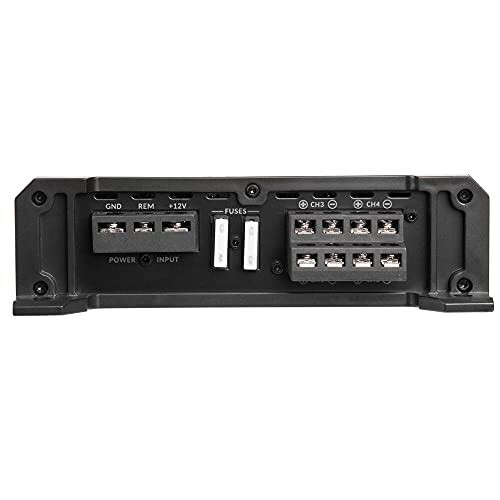 Belva BXA6404 640W Peak BX-Series 2-Ohm Stable Class-A/B 4-Channel Car Audio MOSFET Amplifier - 6