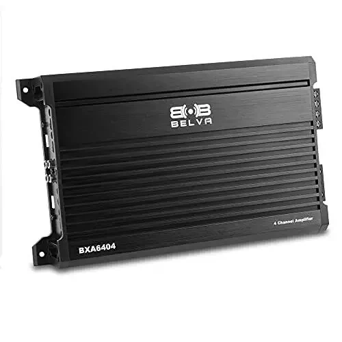 Belva BXA6404 640W Peak BX-Series 2-Ohm Stable Class-A/B 4-Channel Car Audio MOSFET Amplifier - 1