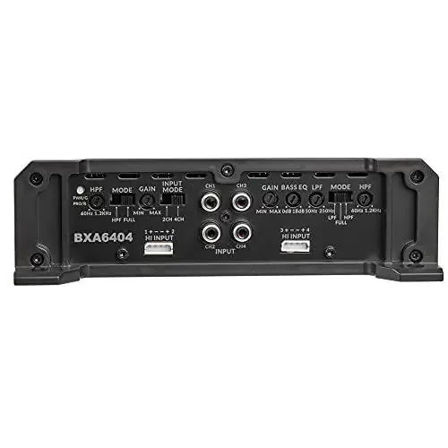 Belva BXA6404 640W Peak BX-Series 2-OModazone Stable Class-A/B 4-Channel Car Audio MOSFET Amplifier - 4