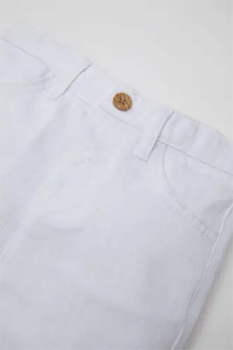 Белые джинсовые шорты для мальчика - DEFACTO (1)