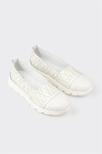 Белые женские кроссовки-белые - ELLE SHOES (1)