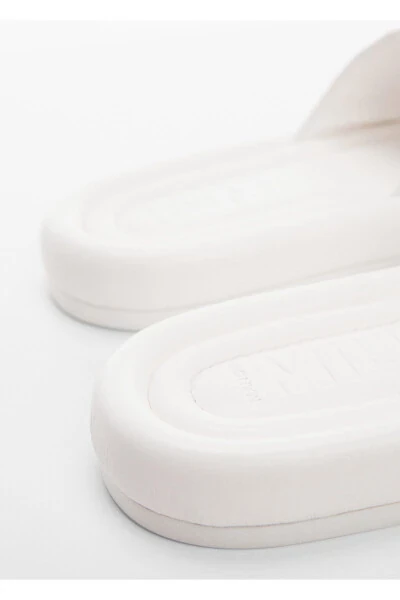 Белые женские тапочки 57000345 - 5