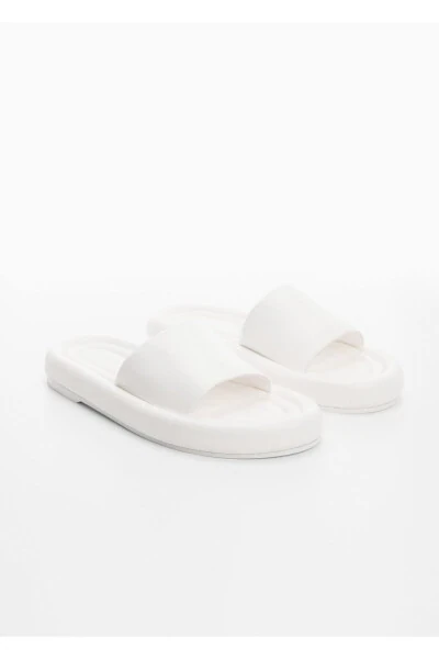 Белые женские тапочки 57000345 - 6