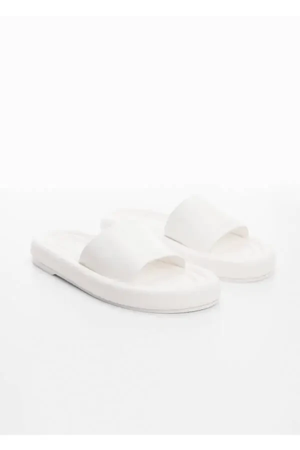 Белые женские тапочки 57000345 - 6