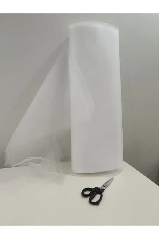 Белый Декоративный Тюль ,узел приданного Невеста Жених Помолвка Свадьба Кортеж Дверь Чемодан Подарок Украшение,100x300-Белый - ŞIK TASARIM