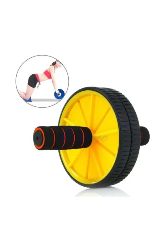 Белый фитнес-ролик для тренировки пресса Sixpack спортивный снаряд Ab Wheel - 3