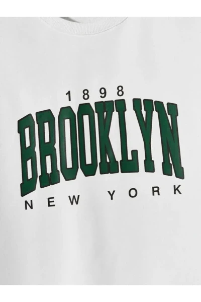 Белый костюм с принтом Бруклина - 5