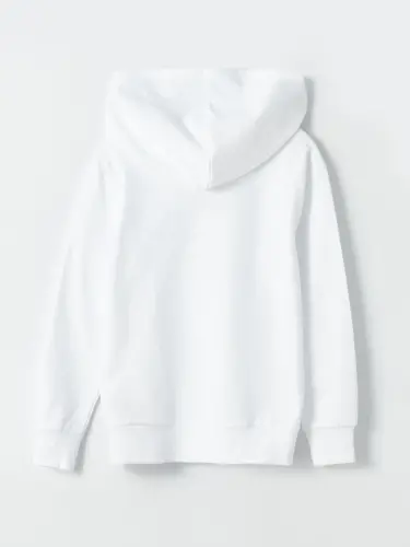 Белый свитшот для мальчиков с принтом подписи Ататюрка-Белый - 7