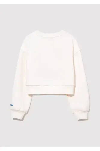 Белый свитшот с логотипом M 7s10079-70057 - 4