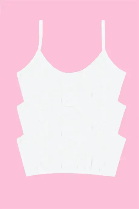 Белый Топ-Бюстье для Девочки Подростка Хлопковый Без Косточек 3 шт - 2