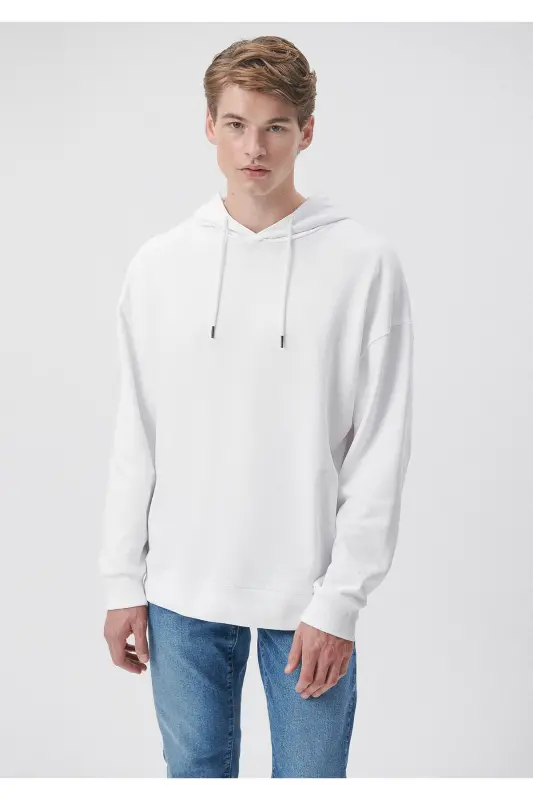 Белый худи Basic Sweatshirt 0610062-620 - Белый-620 - 2