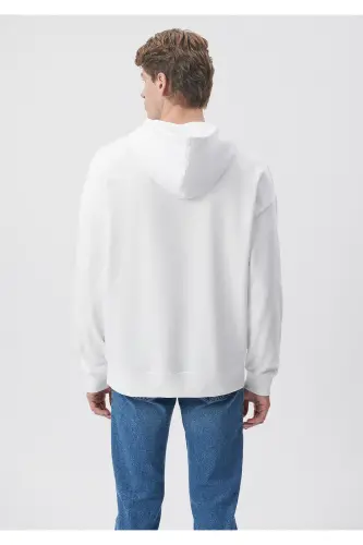 Белый худи Basic Sweatshirt 0610062-620 - Белый-620 - 4