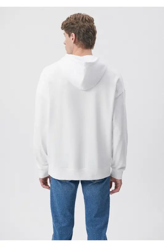 Белый худи Basic Sweatshirt 0610062-620 - Белый-620 - 4
