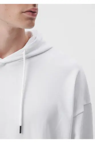 Белый худи Basic Sweatshirt 0610062-620 - Белый-620 - 5
