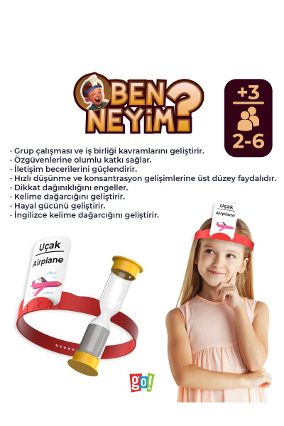 Ben Neyim? Türkçe/İngilizce Aile Çocuk Eğlenceli Kutu Oyunu Who I'am Eğitici Oyuncak - 2