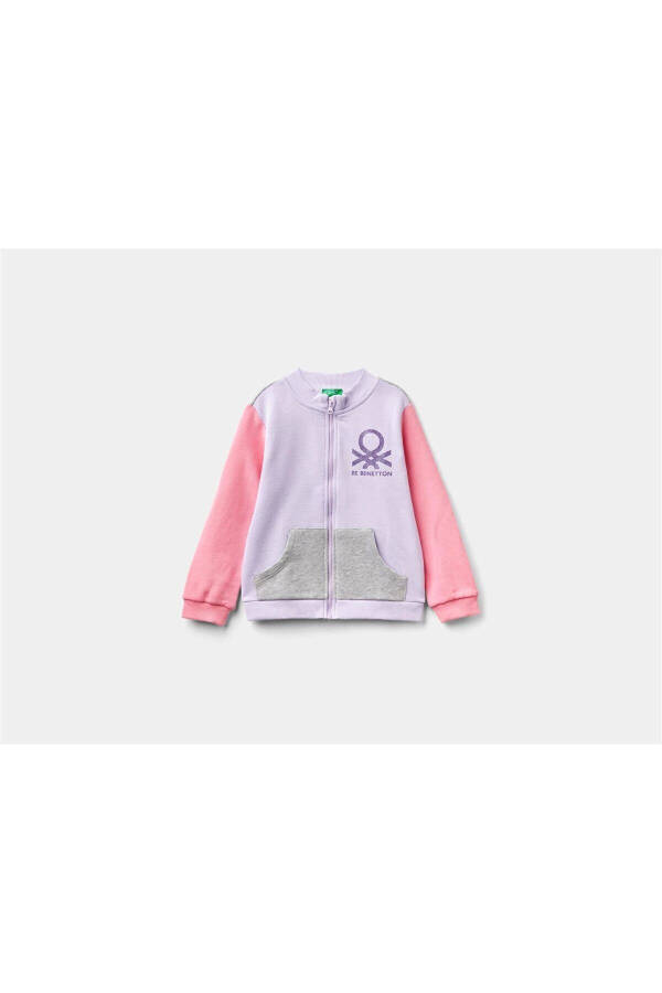 Benetton Baby Girl Sweatshirt Lilac 3J70G502U - 1