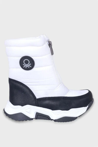 Benetton Kids Zipper Boots White BN-50125 - UNITED COLORS OF BENETTON