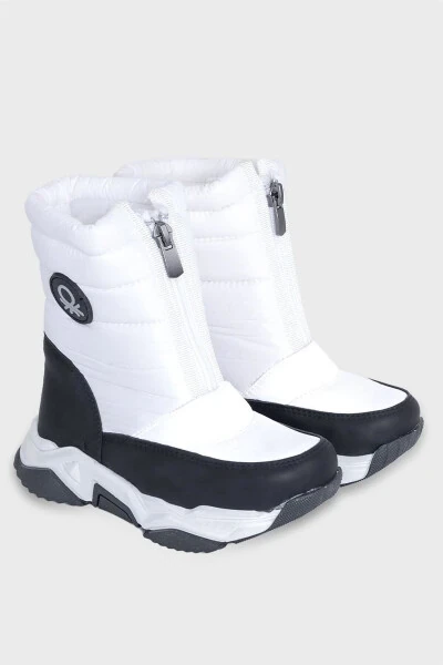 Benetton Kids Zipper Boots White BN-50125 - UNITED COLORS OF BENETTON (1)