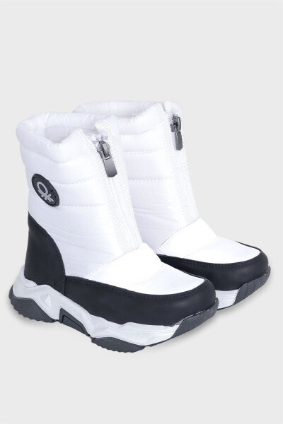 Benetton Kids Zipper Boots White BN-50125 - UNITED COLORS OF BENETTON (1)