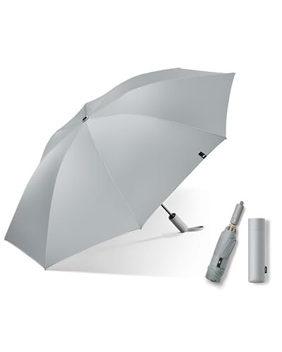 BENEUNDER Travel Compact Umbrellas for Rain - Inverted Reverse Folding Umbrella - 45in/115cm Heavy Duty Windproof Automatic Umbrella for 2-3 People - 2