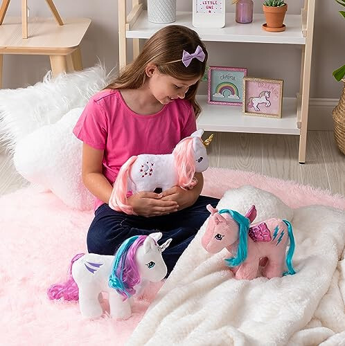 Benim Küçük Pony Tekboynuz ve Pegaz Peluş - Ateşböceği - Koleksiyonluk Peluş, Retro Peluş Oyuncak Hayvan, Çocuk, Bebek, Kız, Erkek, Anne, Doğum Günü, 3 Yaş ve Üzeri - 6