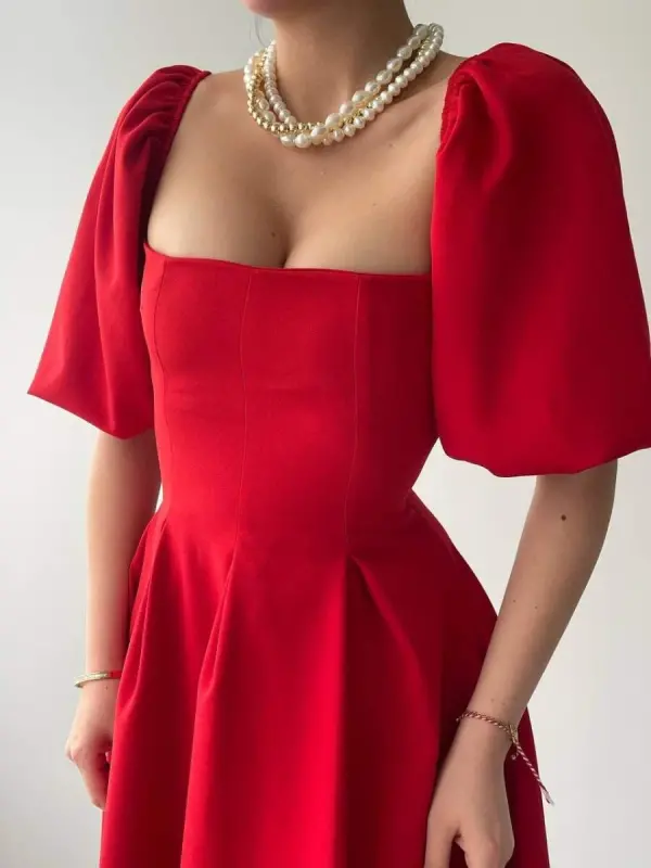 Benjamin Bell-Bottom Midi Dress - 10