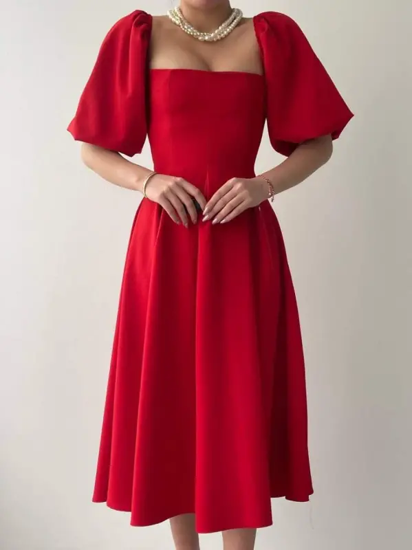 Benjamin Bell-Bottom Midi Dress - 2