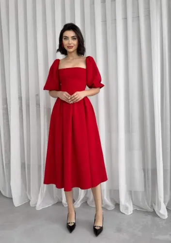 Benjamin Bell-Bottom Midi Dress - 9