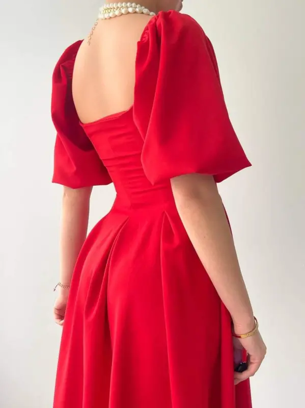 Benjamin Bell-Bottom Midi Dress - 6