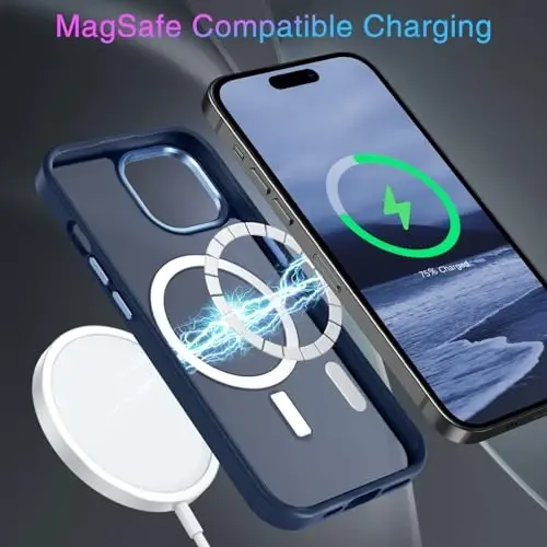 BENTOBEN for iPhone 15 Case, for iPhone15 Phone Case Compatible with MagSafe, Translucent Matte Magnetic Cover Shockproof Women Girl Protective Cute Case for iPhone 15 6.1