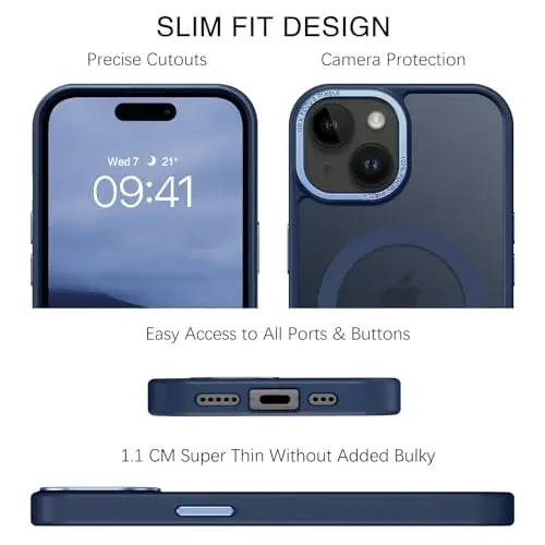 BENTOBEN for iPhone 15 Case, for iPhone15 Phone Case Compatible with MagSafe, Translucent Matte Magnetic Cover Shockproof Women Girl Protective Cute Case for iPhone 15 6.1