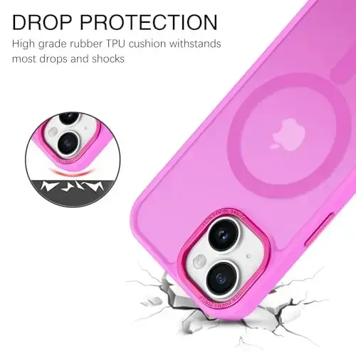 BENTOBEN for iPhone 15 Case, for iPhone15 Phone Case Compatible with MagSafe, Translucent Matte Magnetic Cover Shockproof Women Girl Protective Cute Case for iPhone 15 6.1