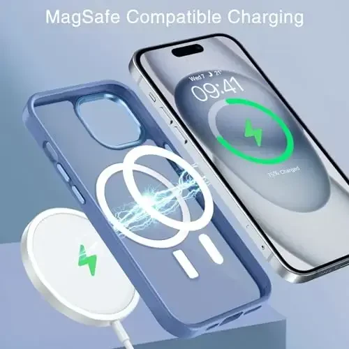 BENTOBEN for iPhone 15 Case, for iPhone15 Phone Case Compatible with MagSafe, Translucent Matte Magnetic Cover Shockproof Women Girl Protective Cute Case for iPhone 15 6.1