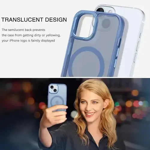 BENTOBEN for iPhone 15 Case, for iPhone15 Phone Case Compatible with MagSafe, Translucent Matte Magnetic Cover Shockproof Women Girl Protective Cute Case for iPhone 15 6.1
