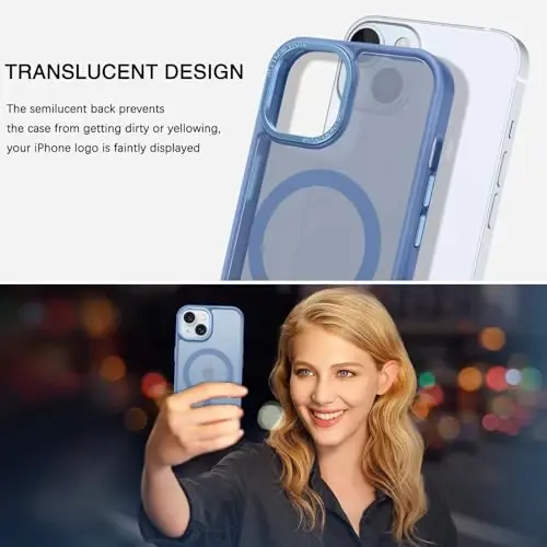 BENTOBEN for iPhone 15 Case, for iPhone15 Phone Case Compatible with MagSafe, Translucent Matte Magnetic Cover Shockproof Women Girl Protective Cute Case for iPhone 15 6.1