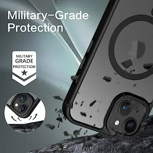 BENTOBEN for iPhone 15 Case, for iPhone15 Phone Case Compatible with MagSafe, Translucent Matte Magnetic Cover Shockproof Women Girl Protective Cute Case for iPhone 15 6.1