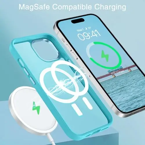 BENTOBEN for iPhone 15 Case, for iPhone15 Phone Case Compatible with MagSafe, Translucent Matte Magnetic Cover Shockproof Women Girl Protective Cute Case for iPhone 15 6.1