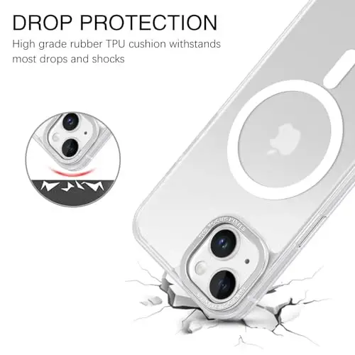 BENTOBEN for iPhone 15 Case, for iPhone15 Phone Case Compatible with MagSafe, Translucent Matte Magnetic Cover Shockproof Women Girl Protective Cute Case for iPhone 15 6.1
