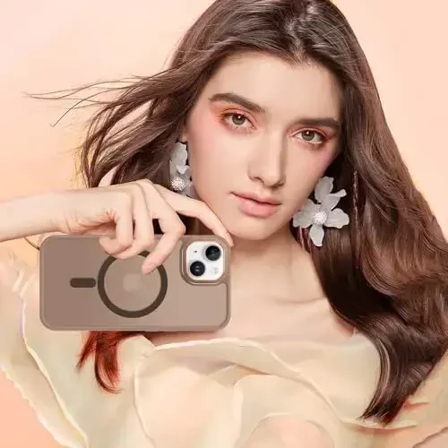 BENTOBEN for iPhone 15 Case, for iPhone15 Phone Case Compatible with MagSafe, Translucent Matte Magnetic Cover Shockproof Women Girl Protective Cute Case for iPhone 15 6.1