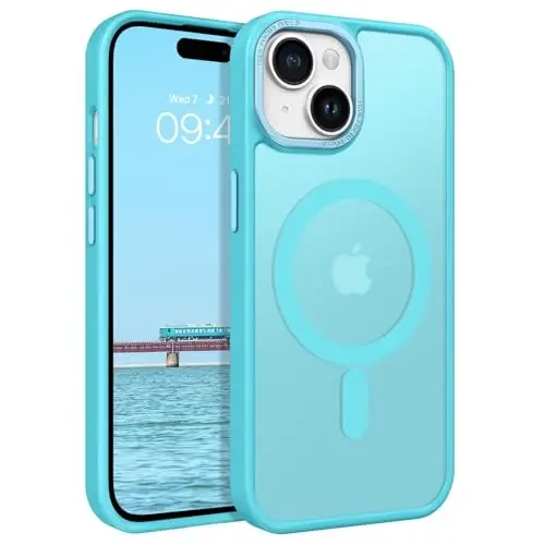BENTOBEN for iPhone 15 Case, for iPhone15 Phone Case Compatible with MagSafe, Translucent Matte Magnetic Cover Shockproof Women Girl Protective Cute Case for iPhone 15 6.1